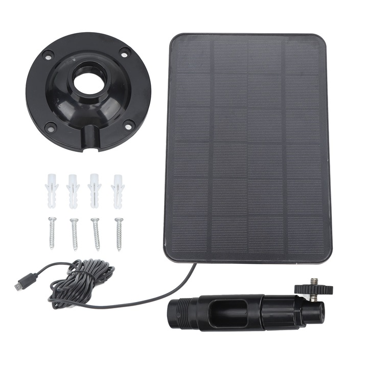 Соларно зарядно за камера 10W 5V Micro USB Черно