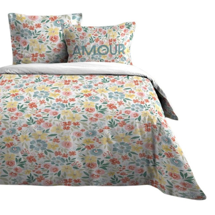 Pamut ágyneműgarnitúra, FLORE, 240 x 220 cm