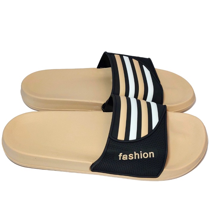 1un Papuci Spuma EVA, Moi si Confortabili, Bej negru