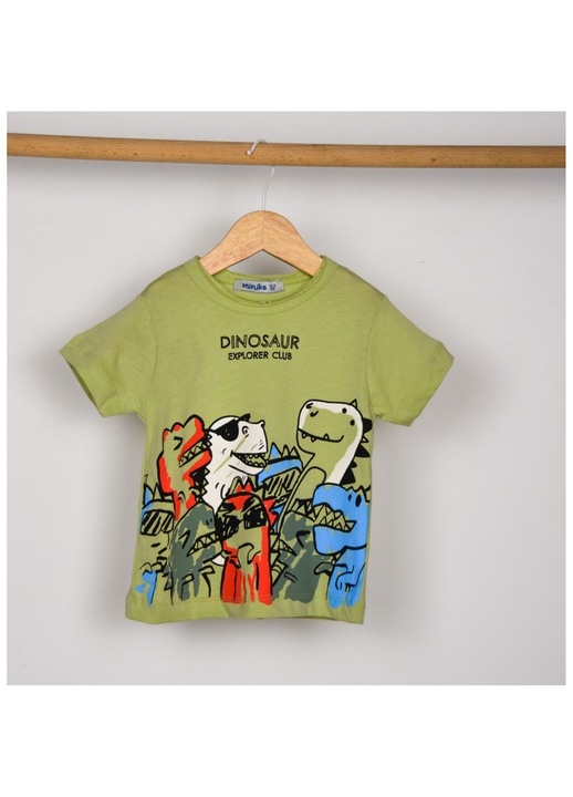 Compleu verde doua piese 100% bumbac, 12-18m