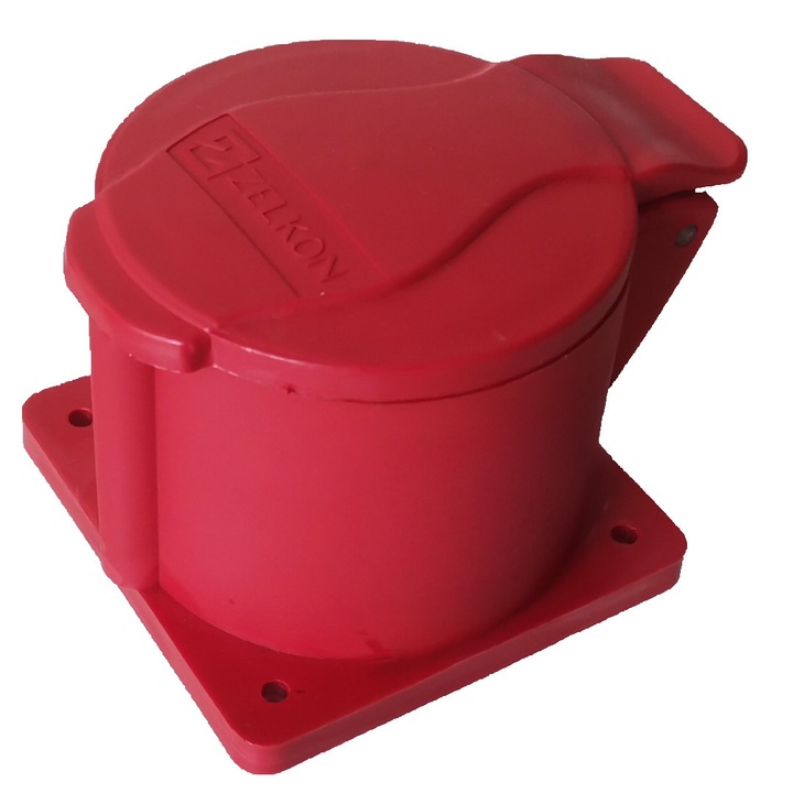 Priza industriala trifazata, Vision, 5x16A, IP44, 380/415V, rosu