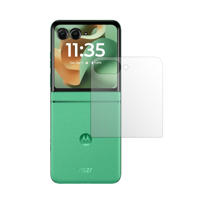 Протекторно фолио за екран Folie24, за Motorola Razr 60, 1X ултрапрозрачно с пълно покритие на дисплея, самозалепващо, гъвкаво със саморегенерация