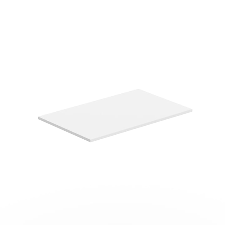 Blat Birou 120x75 cm, 25 mm Grosime, Colturi Drepte, PAL Melaminat StableDesk pe amble parti, Alb, Rezistent, Pentru Birou Reglabil, Masa, Statie de Lucru, Home Office