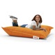 Fotoliu de gradina tip Bean Bag Model Cushion Portocaliu 100x100x20 cm