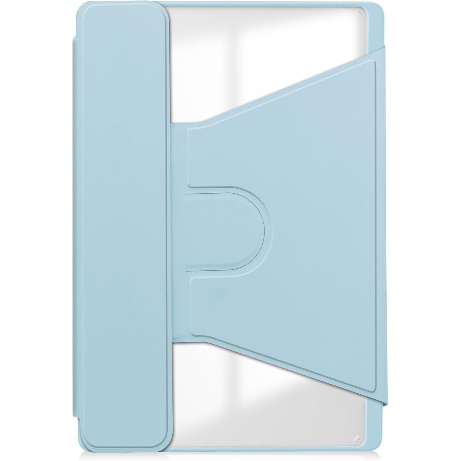 Pentru Lenovo Xiaoxin Pad 2024, 11-inch TB-331FC, Tab M11 11-inch 2023 TB-330FU, Premium PU Leather Folding Stand, piele transparenta, 360 de grade pivotant, inteligent Auto Sleep Wake cu Pen Holder caz de protectie, Albastru cer