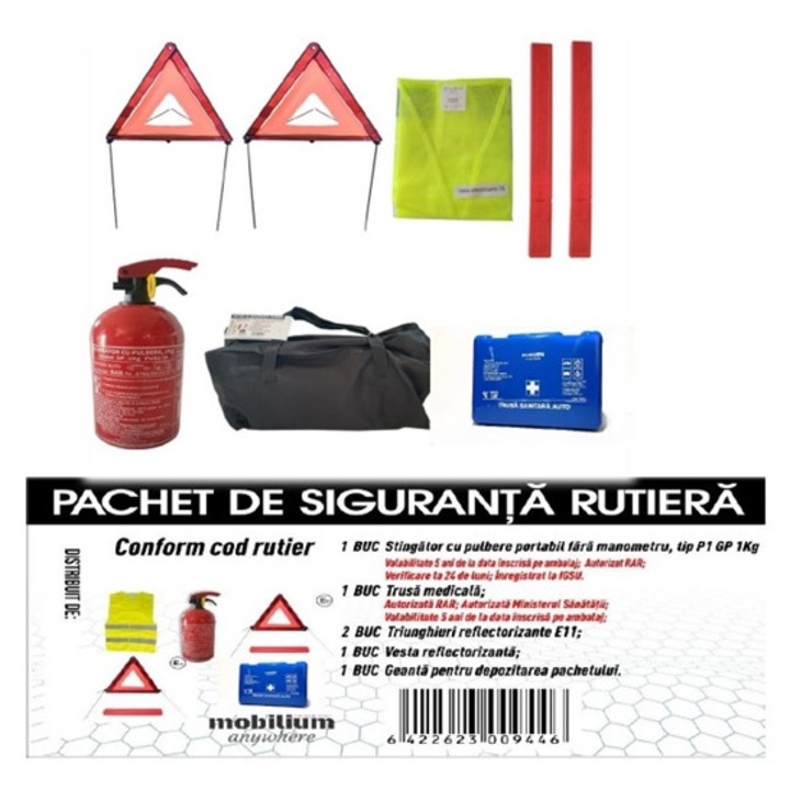 Geanta/Valiza De Prim Ajutor AUTOTOTAL PRODUCTS KIT SIGURANTA AUTO