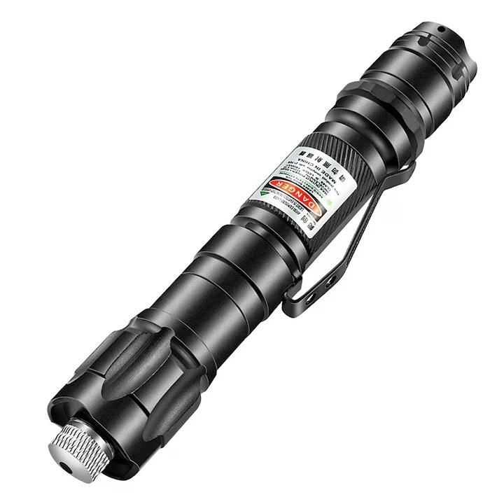 Nagy teljesítményű zöld lézer, zöld lézer toll állítható fókusszal, akkumulátortöltővel