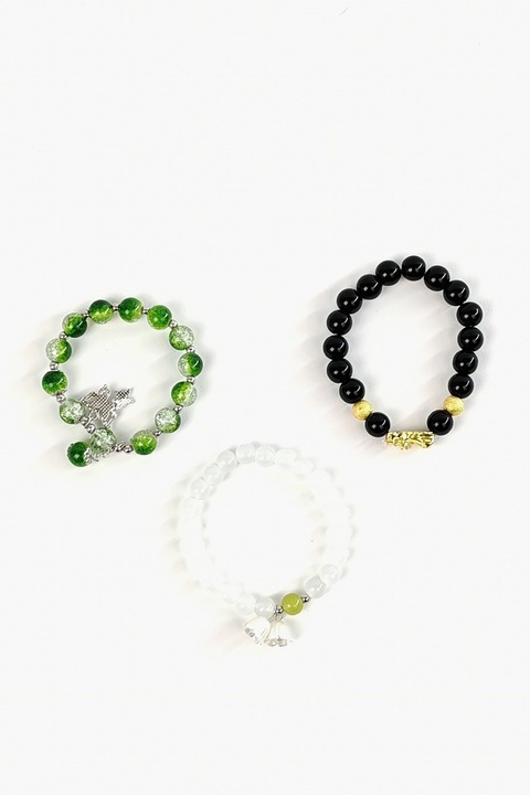 Set 3 bratari elastice Mistic Colours, Multicolor, Shein