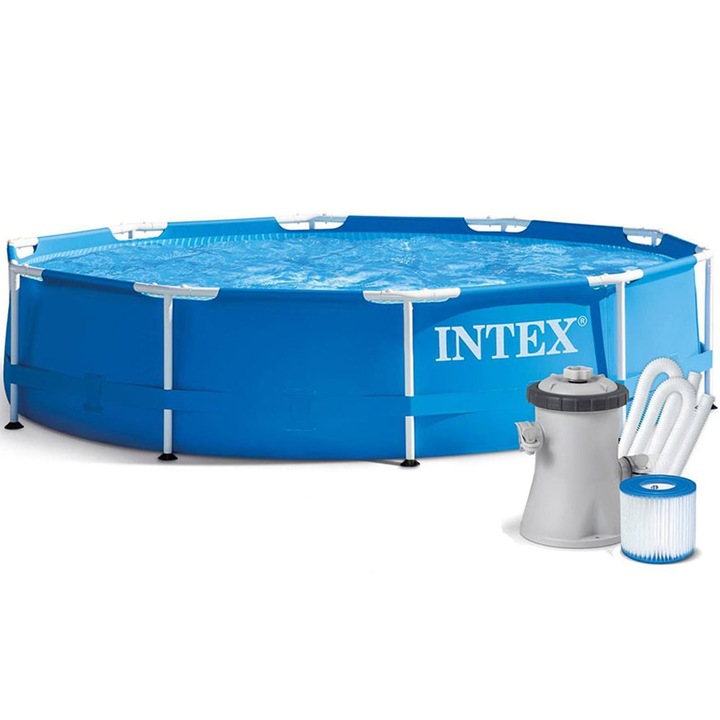 Intex fémvázas medence, 305x76 cm, 4500 literes, kerek, szűrőszivattyúval