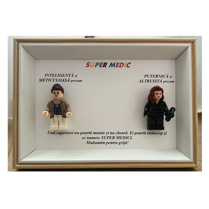 Tablou Doctor 2 SuperEroi, 10x15 cm