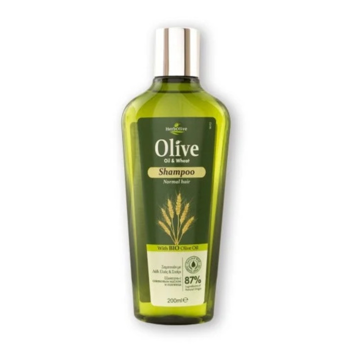 Шампоан Herbolive с пшеница за нормална коса 87% натурален 200 мл