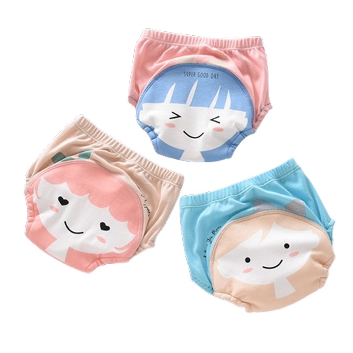 Set 3 chiloti de trecere la olita „fecior”, bumbac, roz/albastru 9 – 13 kg – Confort si siguranta pentru cei mici