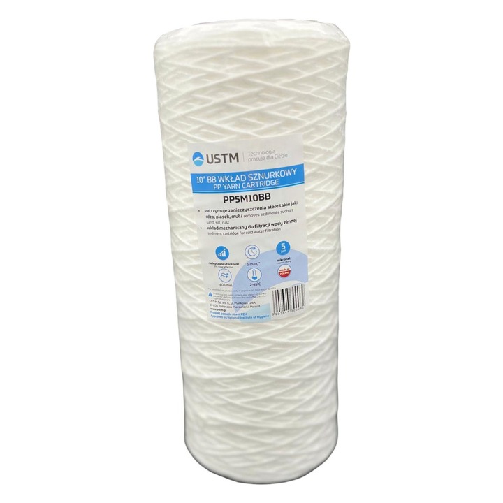 Big Blue 10” PP polipropilén szűrőbetét, 5 mikron