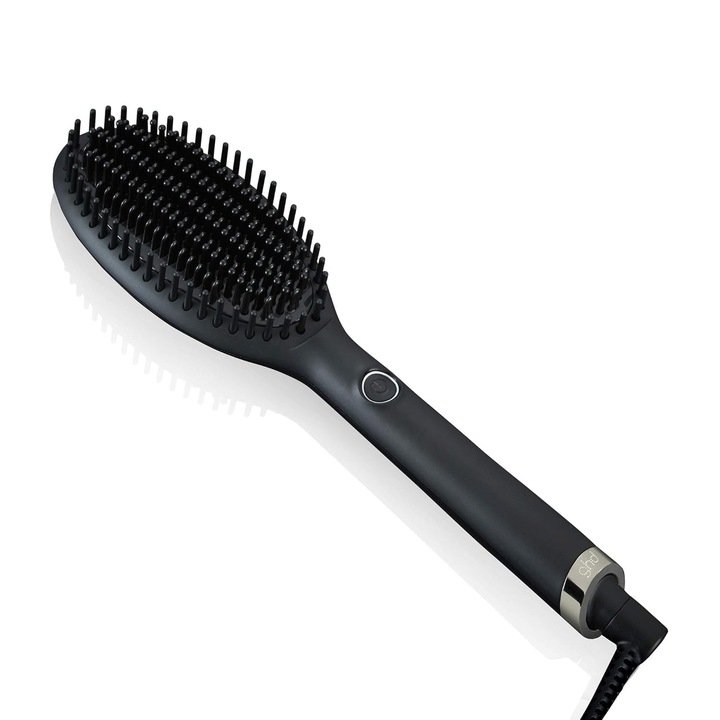 Perie de îndreptare GHD Glide Hot Brush, ceramică, ionizator, 3 trepte temperatură, 3 trepte viteză