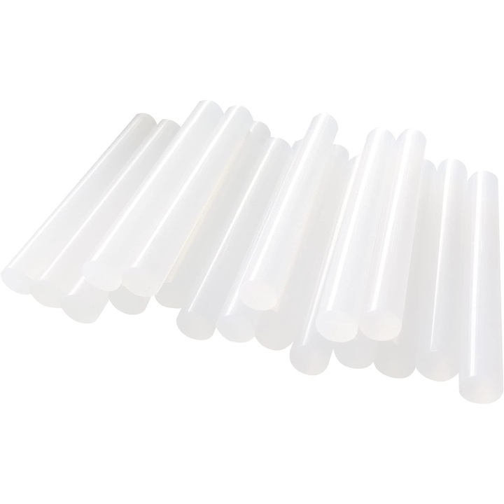 Ragasztóstift készlet, Netuno, Műanyag, Ragasztópisztolyokhoz, Nagyon erős ragasztóerő, Olvadáspont 200 °C, Szélesség 11 mm, Hossz 100 mm, 100 mm x 11 mm, Átlátszó, 18 darab
