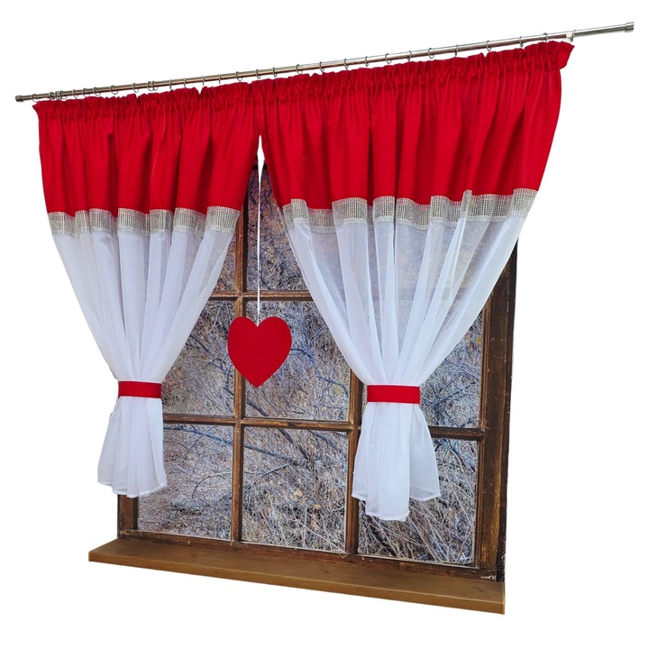 Завеса Бригида 400x145, Червена