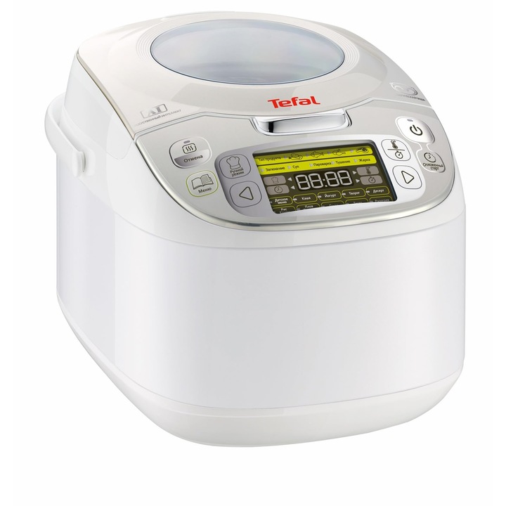 Мултикукър Tefal RK8121, 45 автоматични програми, 5 л, неръждаема стомана, LCD дисплей