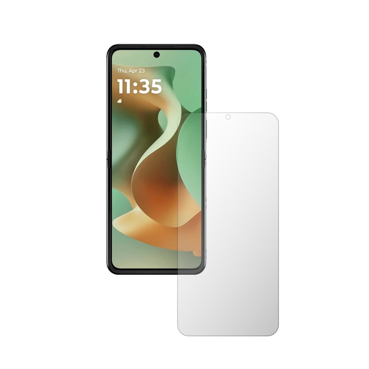 Комплект от 1x iSkinz вътрешен протектор за екран за Motorola Edge 60 - пълно покритие, невидим Skinz HD, ултра прозрачен силикон с пълно покритие, лепило и гъвкав