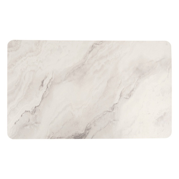 Covoras de baie din diatomit EASY, 45 × 75 cm, design marmura - 5five Simple Smart