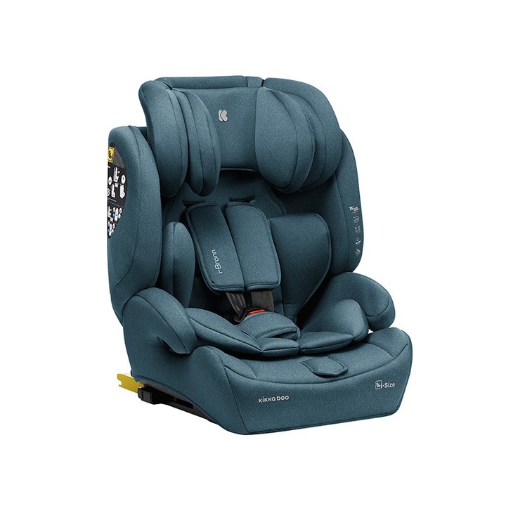Стол за кола KikkaBoo i-Bronn, i-SIZE 76-150 см, ISOFIX, TOP tether, Mint