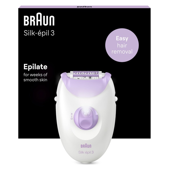 Braun Silk-Epil SE 3170 epilátor, 3 láb, akkumulátor, száraz bőrre