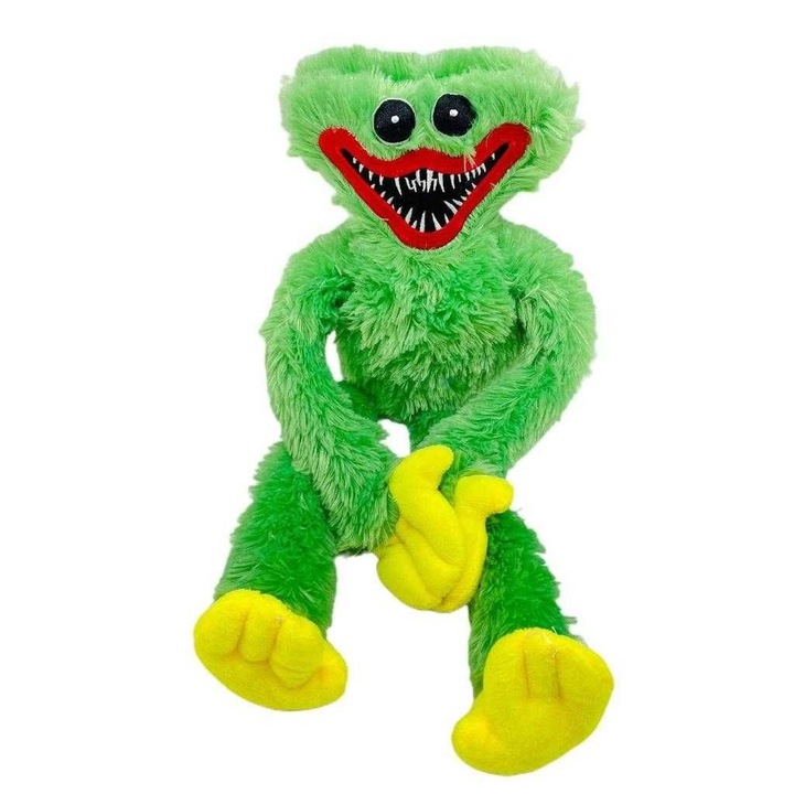 Jucarie de Plus Virtual Trend®, Huggy Wuggy Poppy, 40 cm, Verde