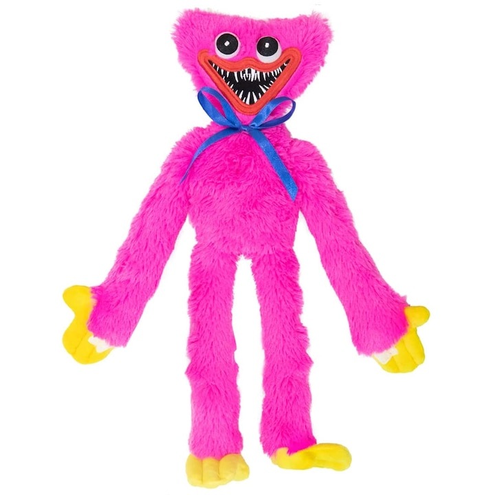 Jucarie de Plus Virtual Trend®, Huggy Wuggy Poppy, 40 cm, Roz