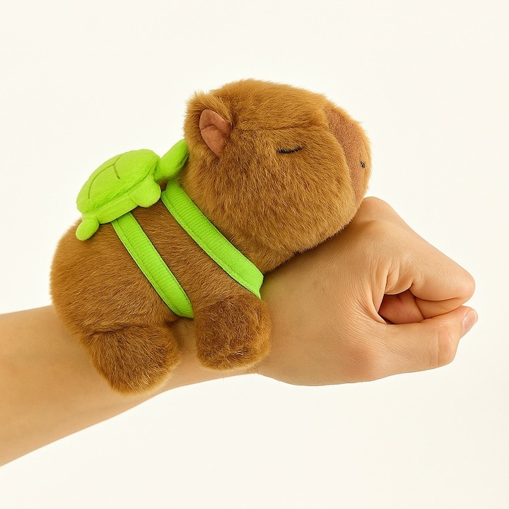 Bratara Capibara de plus cu rucsac, jucarie interactiva pentru copii, Virtual Trend®