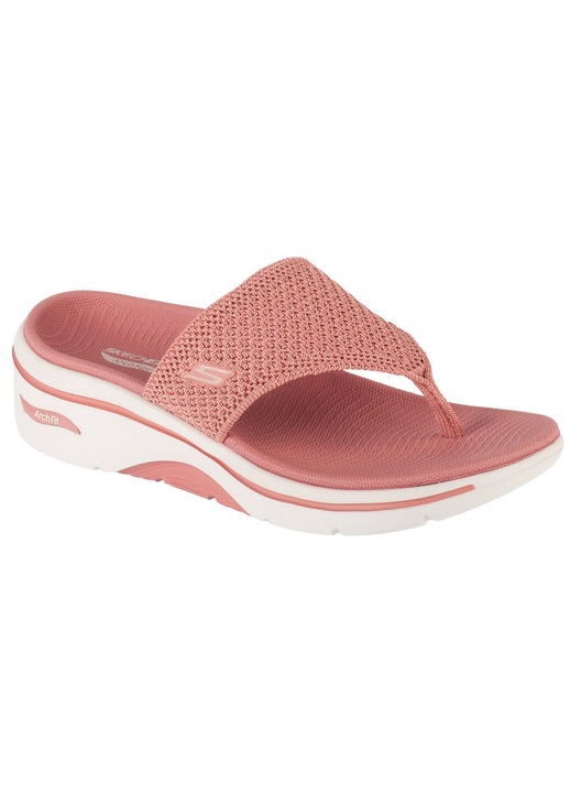 Női flip-flop papucs, Skechers Go Walk Arch Fit 2.0 szandál - Carrie 140861, Rózsaszín, 40