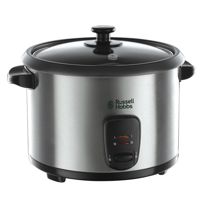 Multicooker Russell Hobbs 1.8L, tapadásmentes edény, gőzölő tartozék, üvegfedél