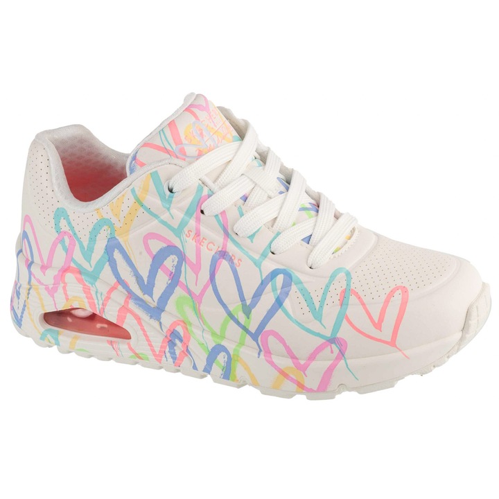 Cipők, Skechers Uno-Spread The Love 155507, Fehér