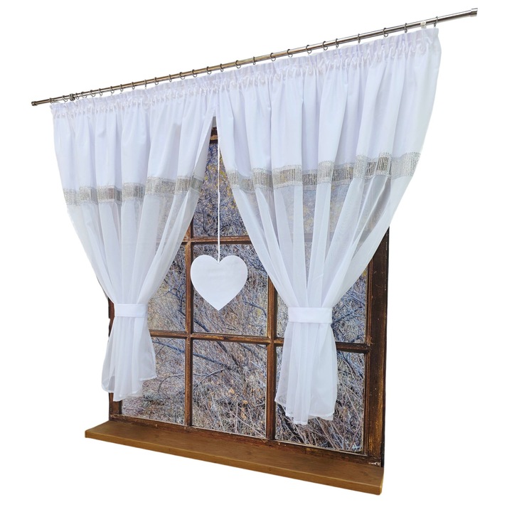 Перде Brygida 400x145, бяло