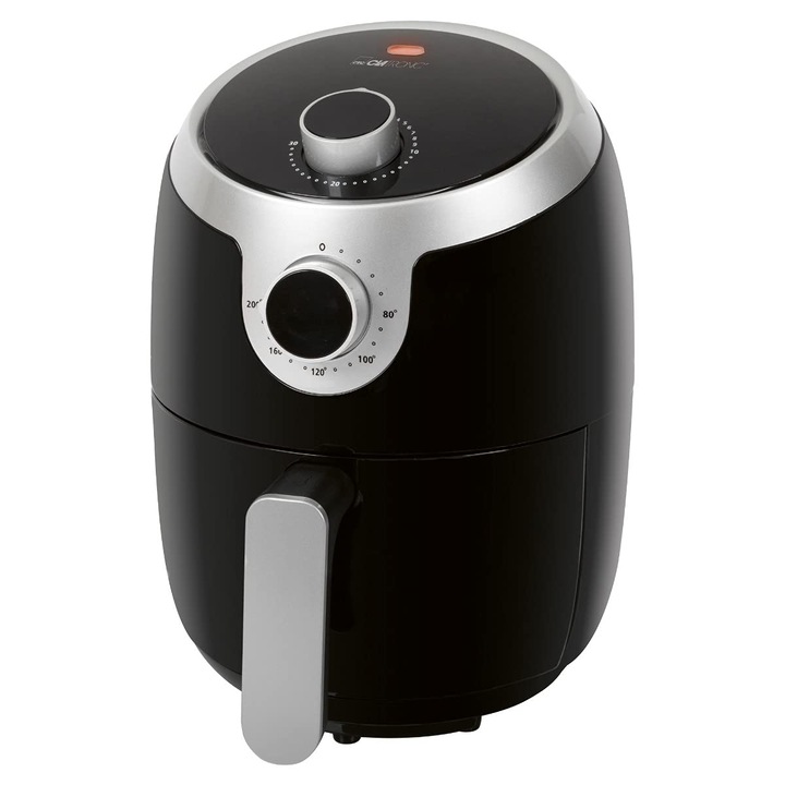 Фритюрник с горещ въздух Clatronic с 360° въздушен поток, пържене без олио и мазнини, фритюрник с горещ въздух 80°C - 200°C, фритюрник с горещ въздух 2.5 л, фритюрник с горещ въздух с автоматично изключване и защита от прегряване, Fr 3816 H