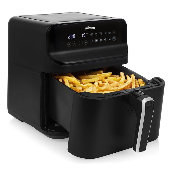 Цифров фритюрник Tristar – 6 л – 1,5 кг пържени картофи – матово черен корпус – Fr-9025