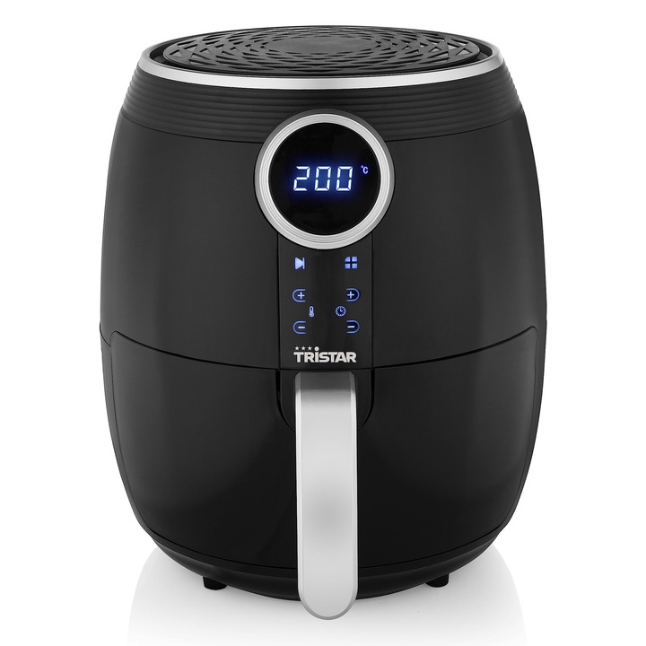 Friteuza Cu Aer Cald Tristar Fr-6956, Carcasa Cool-Touch, Protectie La Supraincalzire, Functie Temporizator, Neagra, Digitala, 4, 5 L