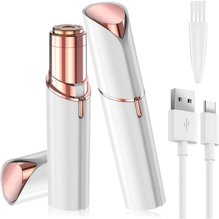 Vexloria arcszőrtelenítő LED lámpával, fájdalommentes, nőknek, USB-ről táplált