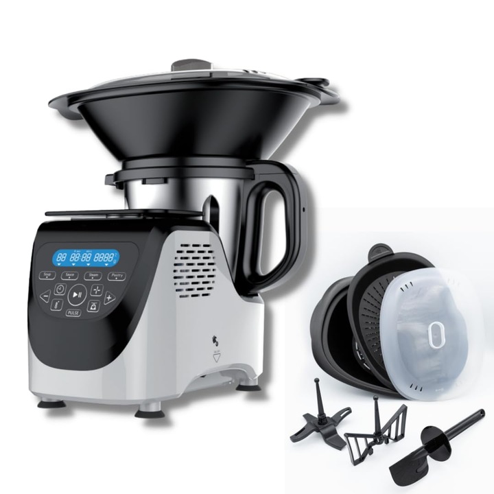 Robot de Bucătărie Best Direct Chef-O-Matic, 1000 W, 3 L, cu accesoriu pentru gătit la abur