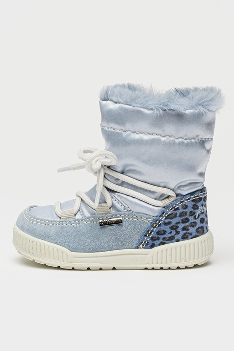 Primigi, Боти с Gore-Tex и велур, Пастелносин
