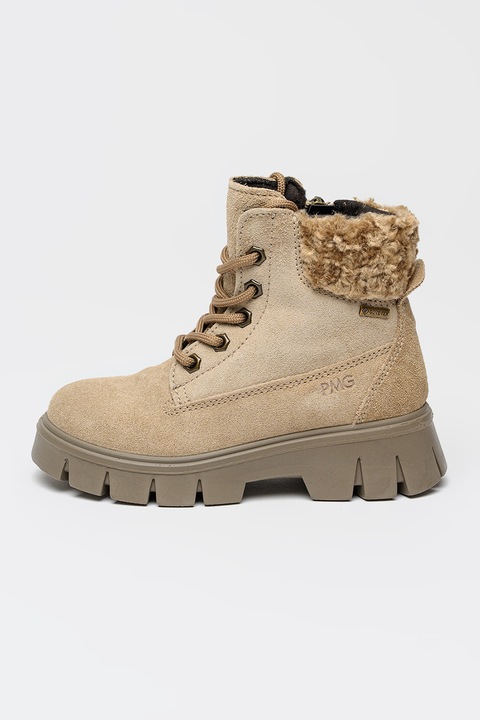 Primigi, Боти Gore-Tex с велур и еко кожа, Бежов