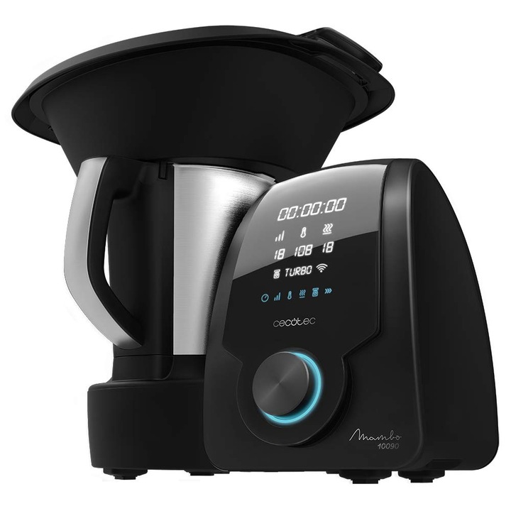 Многофункционален кухненски робот CECOTEC Mambo 10090, 1700 W, неръждаема стомана, капацитет 3.3 л