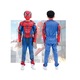 Set costum Spiderman KidMania® cu muschi, masca cu lumini si doua manusi lansator pentru copii, 5-7 ani, 110-120 cm
