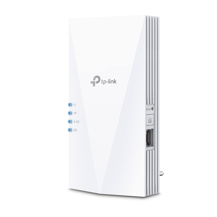 Wifi Repeater 6 TP-LINK RE780X, Kétsávos 2402 Mbps + 574 Mbps, Gigabit, 1500 MB/s