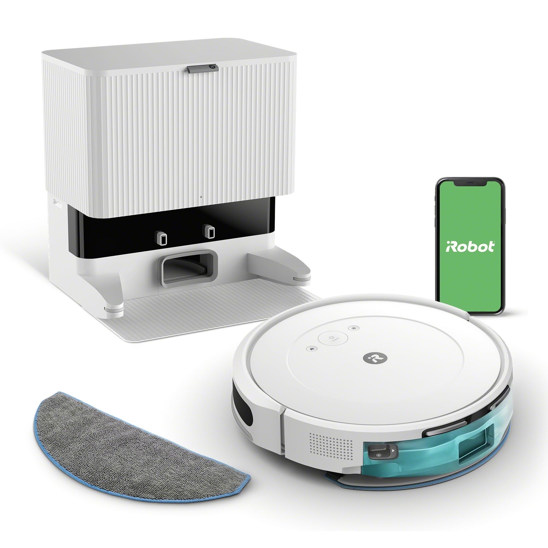 Aspirator robot iRobot Roomba Combo Essential 2, 385 ml, cu stație