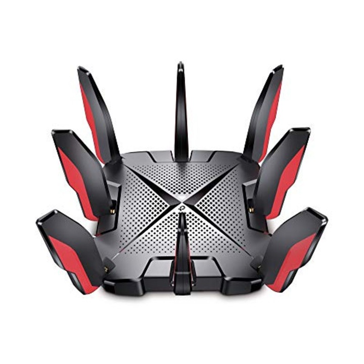TP-Link AX6600 Tri-Band Wi-Fi 6 gamer router, 4 gigabites port, 2 USB port, négymagos processzor