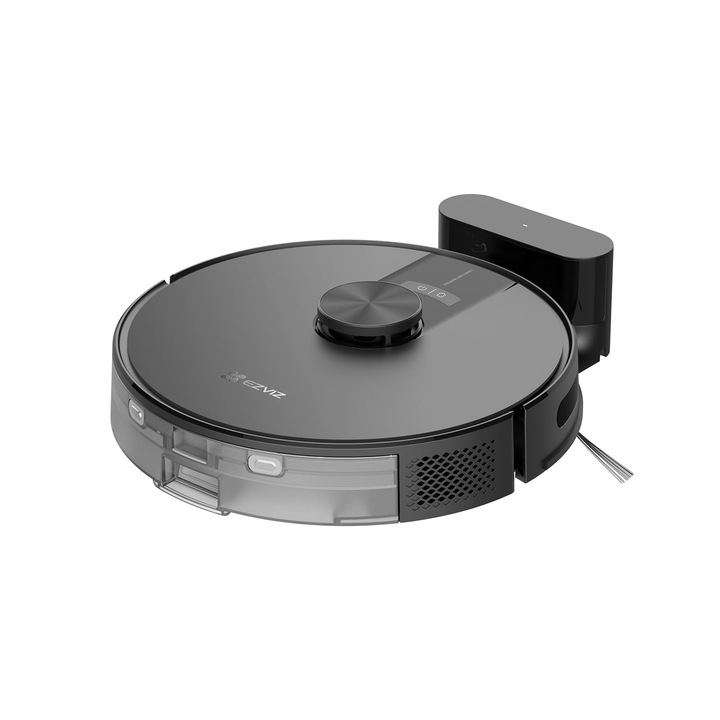 Aspirator robot Wi-Fi EZVIZ cu mop, navigare LDS Lidar, control prin aplicație, negru, 385 ml