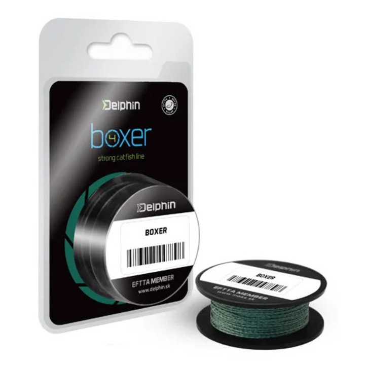 Delphin Boxer Fir Textil pentru Pescuit Somn, 10m, 0.50 mm Diametru, 41.70 kg Rezistenta