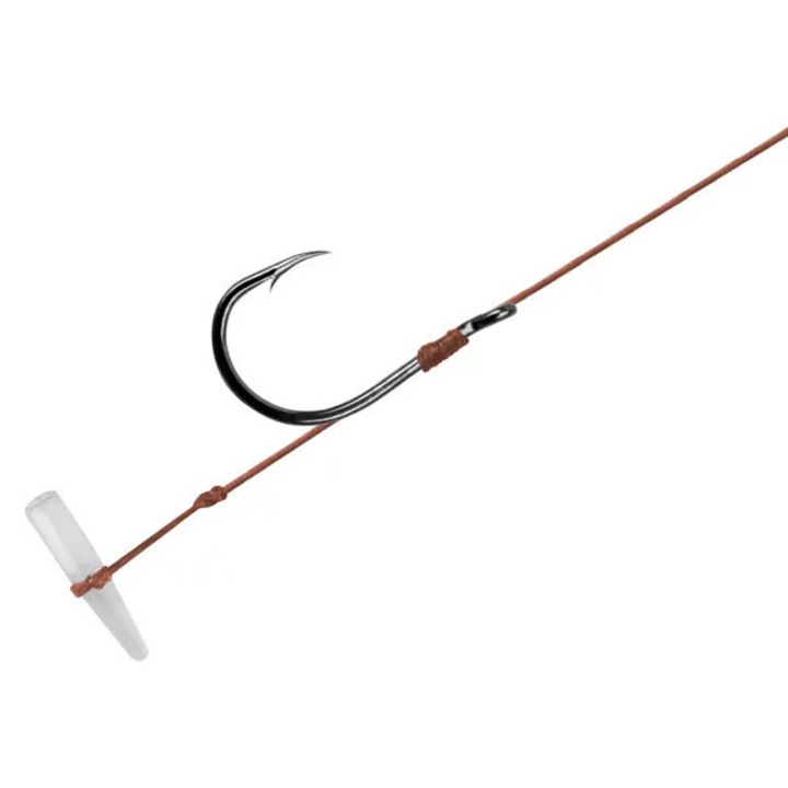 Montura Feeder Delphin Proxi 8 Quickstop, Fir Textil 0, 10 mm, Carlig Delphin HKD CHINU #6, 12 cm, 6 Bucati/Plic