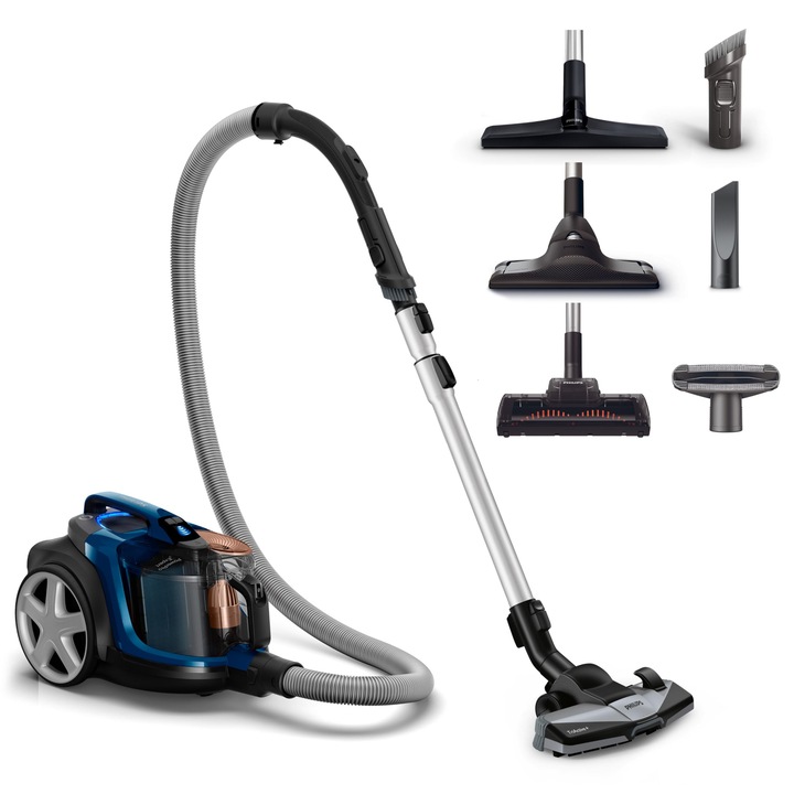 Philips Powerpro Expert függőleges porszívó, 900 W, Powercyclone 8 technológia, 1,5 l, kompakt