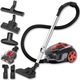Aspirator de mână Lehmann Typhoon, 4000 W, fără sac, filtrul Hepa, recipient 2, 5 L, set de accesorii