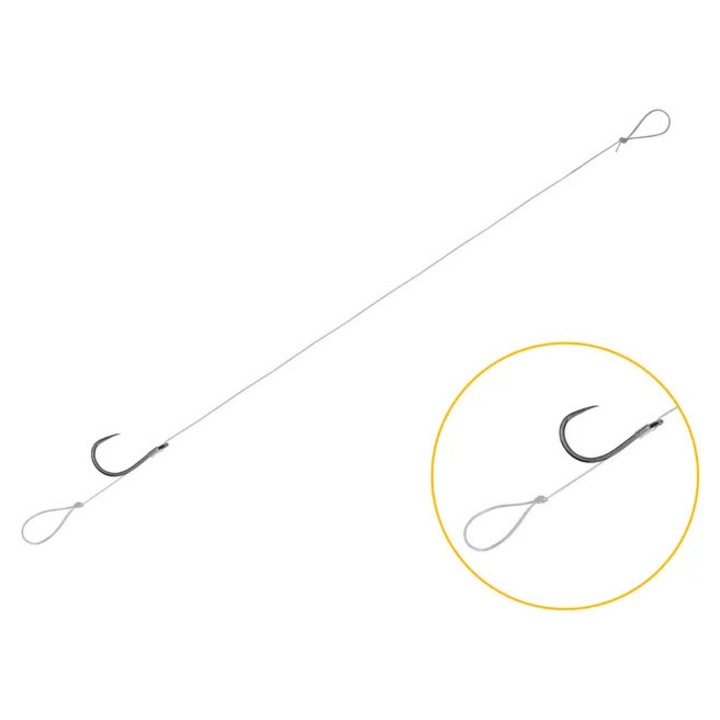 Monturi Feeder Delphin FLR Loop, 6 Bucati, 8 Cm, Diametru 0.22mm, Carlig B-Less #8